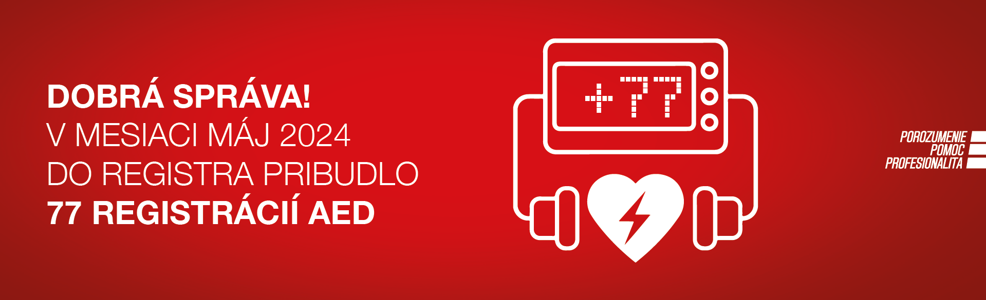 Čím viac AED-čiek, tým väčšia šanca na prežitie – obrázok – banner